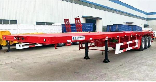 Tri Axle 40 Ft Flatbed Trailer Price - 10100 USD