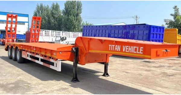 60 Ton 3 Axle Low Bed Trailer Price - 15000 USD