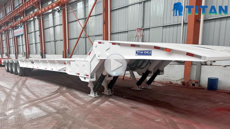 Folding Gooseneck Trailer | Folding Neck Lowboy Trailers for Sale