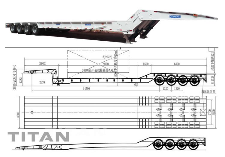 Folding Gooseneck Trailer | Folding Neck Lowboy Trailers for Sale