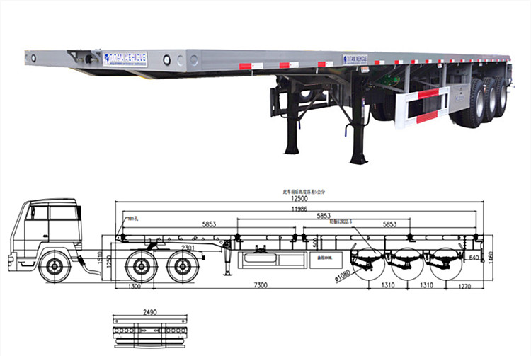 How Much Does a Flatbed Trailer Cost? 3 Axle Semi Truck Flatbed Trailer for Sale