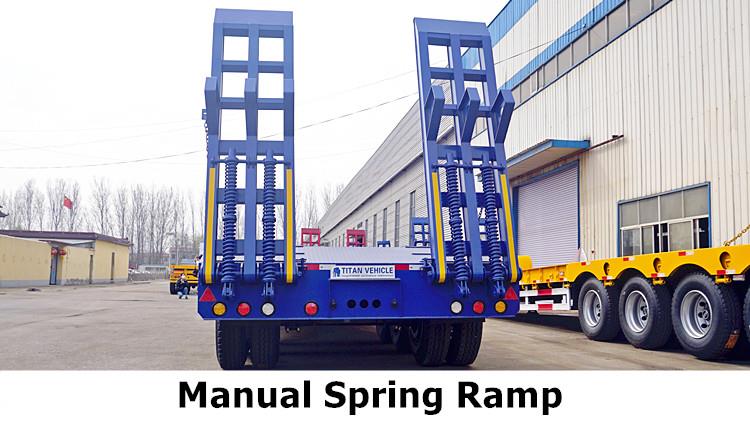 Tri Axle Semi Low Loader Trailer for Sale | Low Loader Truck Price