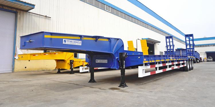 Tri Axle Semi Low Loader Trailer for Sale | Low Loader Truck Price