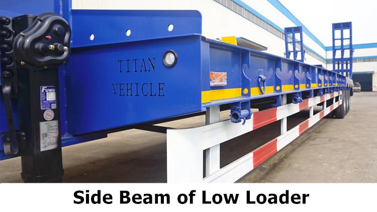 Tri Axle Semi Low Loader Trailer for Sale | Low Loader Truck Price