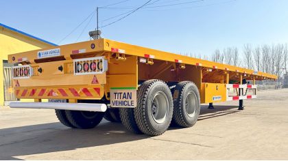 2 Axle Flatbed Trailer for Sale