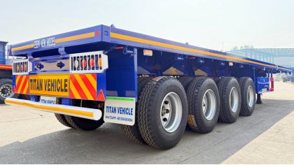 4 Axle Flatbed Truck Trailer