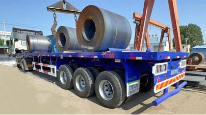3 Axle Flatbed Semi Trailer
