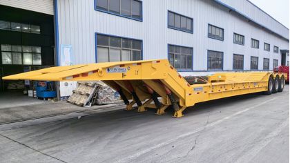 100T Folding Gooseneck Trailer