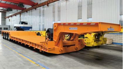 100 Ton Front Loader Low Bed Trailer